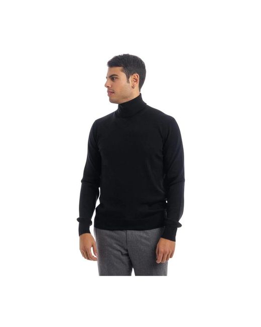 Gran Sasso Black Turtlenecks for men