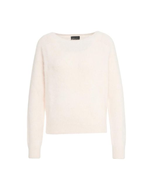 Roberto Collina White Round-Neck Knitwear
