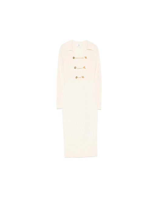 Elisabetta Franchi White Midi Dresses
