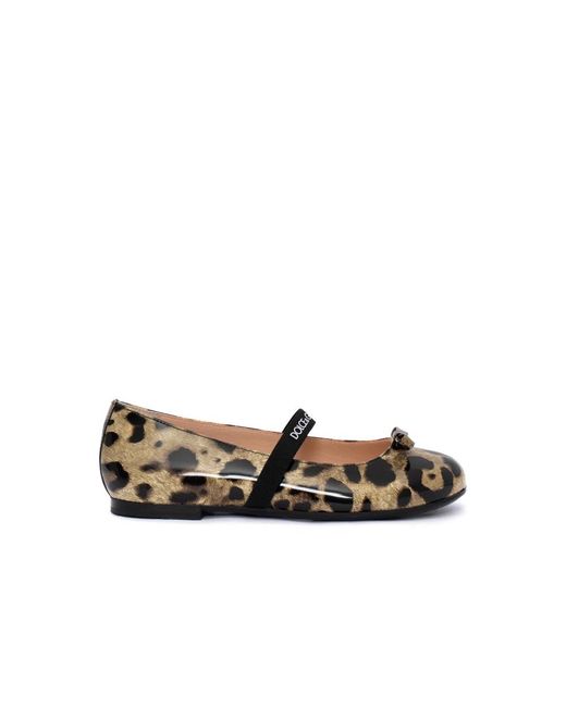 Dolce & Gabbana Brown Ballerina Shoes