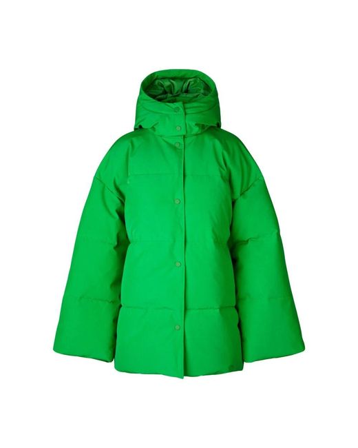 Samsøe & Samsøe Green Grüne polyester steppjacke