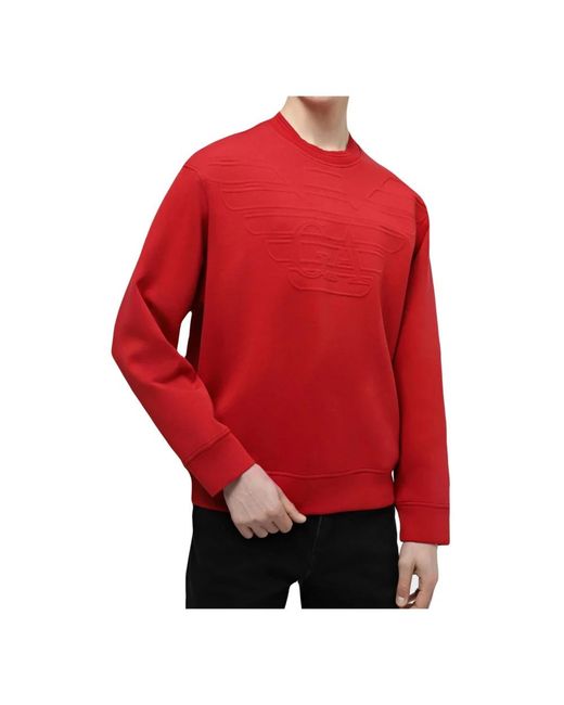 Emporio Armani Red Sweatshirts for men