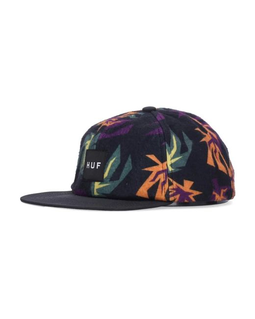 Huf Accessoires ,Veelkleurig ,Polyester Grappig Gevoel Bloemenpet in het Blue voor heren