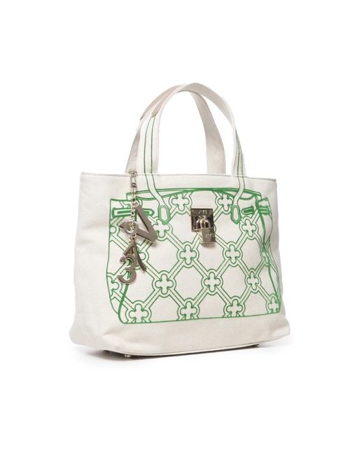 V73 Green Tote Bags