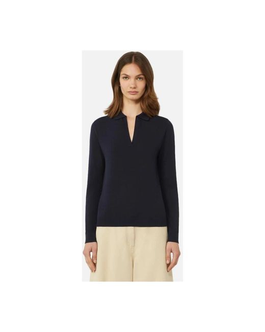 Weekend by Maxmara Blue V-Neck Knitwear