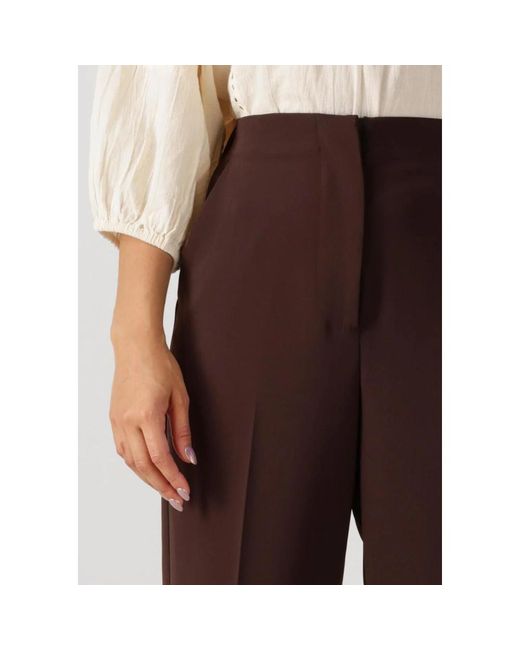 Second Female Brown Klassische Hose Für Stilvolle Herbst/Winter