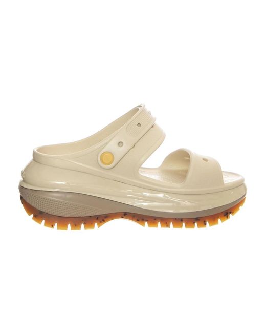 CROCSTM White Mega Crush Sandal