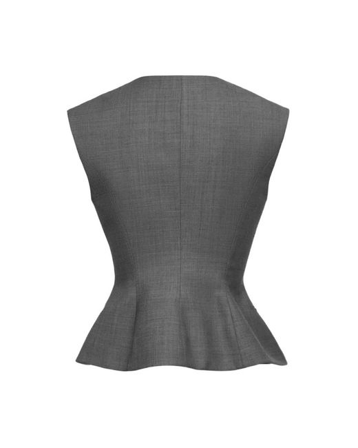 Magda Butrym Gray Sleeveless Tops