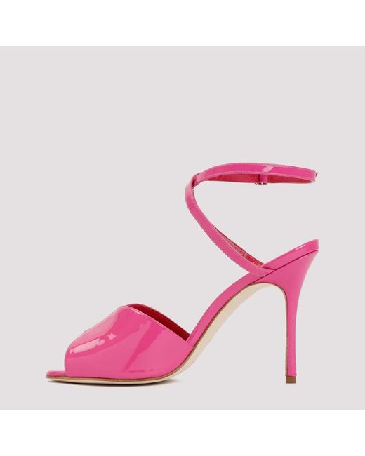Shoes > sandals > high heel sandals Manolo Blahnik en coloris Pink