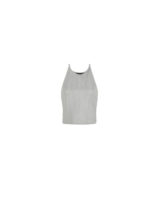 ARMANI EXCHANGE Gray Sleeveless Tops