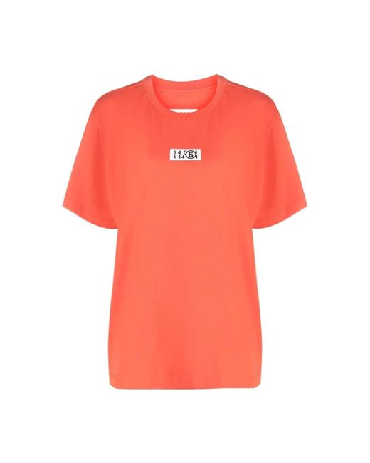 MM6 by Maison Martin Margiela Orange T-Shirts