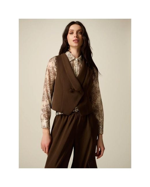 Vests Oltre de color Brown