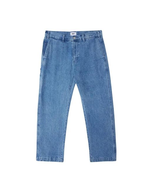 Obey Blue Straight Jeans