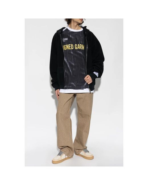 GALLERY DEPT. Hoodies & Sweatvesten ,Blauw ,Katoen Oversized Hoodie Met Logo in het Black voor heren