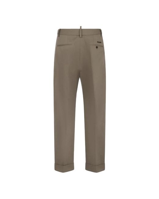 DSquared² Gray Cropped Trousers for men