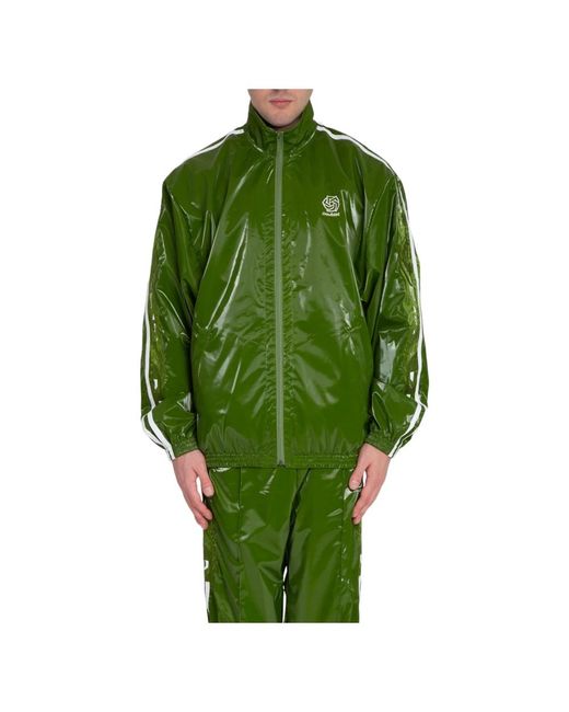 Elegante laminate track jacket di Doublet in Green da Uomo