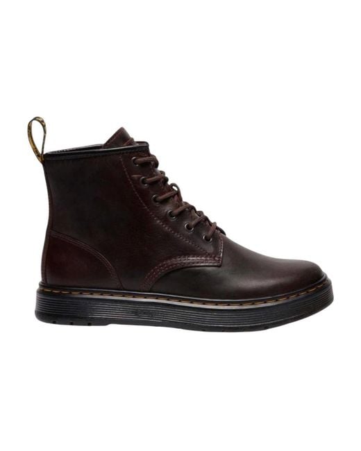 Dr. Martens Black and Brown Lace-Up Boots Dr. Martens Wallace Boots Mens Size 12 Brown Leather Lace Up  main image 4