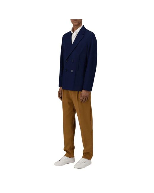 Harris Wharf London Doppelreihiger Königsblauer Blazer in Blue für Herren