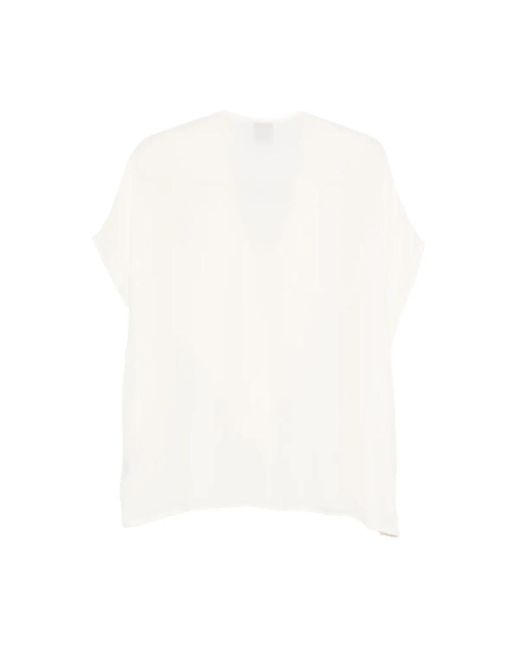 Nude Blouse W Ruffle in het White