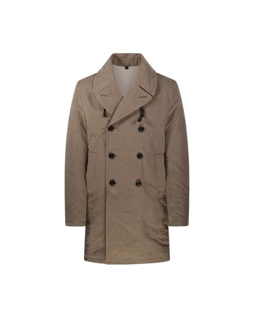 Sealup Double-Breasted Coats in het Brown voor heren
