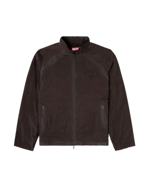 DIESEL Brown Light Jackets for men