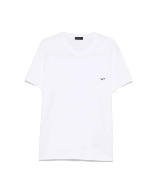 Fay White T-Shirts for men