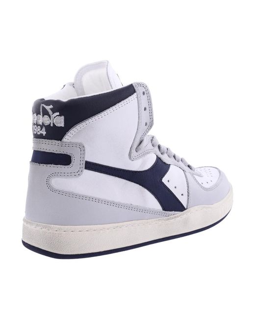 Diadora White Mi basket gebraucht weiß/grau