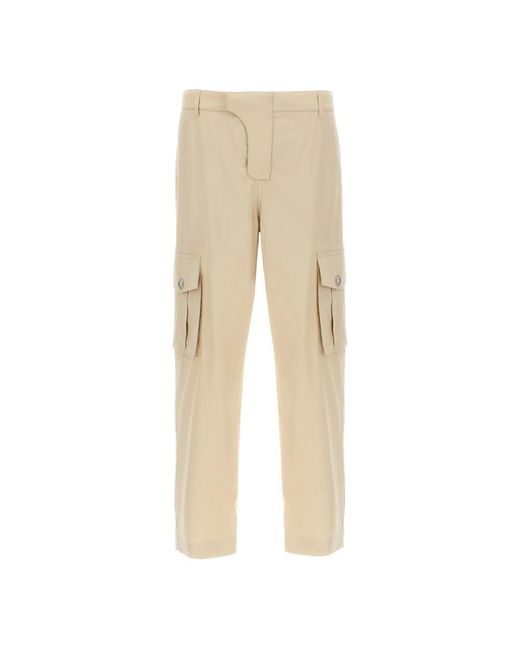 Balmain Natural Straight Trousers for men