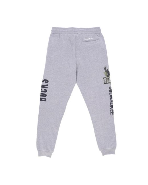 Mitchell & Ness Gray Sweatpants for men