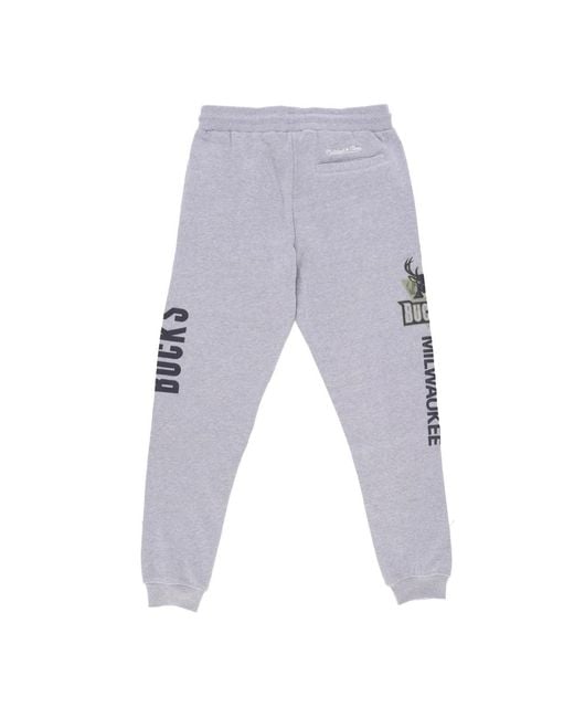 Mitchell & Ness Broeken ,Grijs ,Trainingsbroek in het Gray voor heren