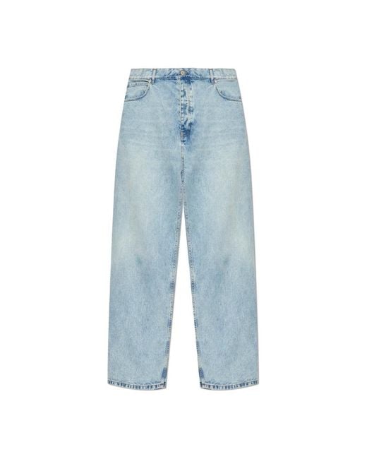 Balenciaga Loose-Fit Jeans in het Blue