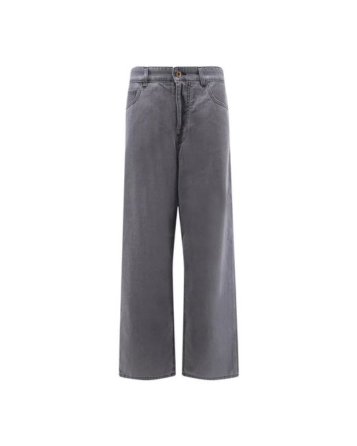 Miu Miu Gray Wide Jeans