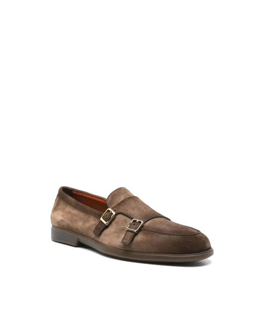 Santoni Brown Loafers for men