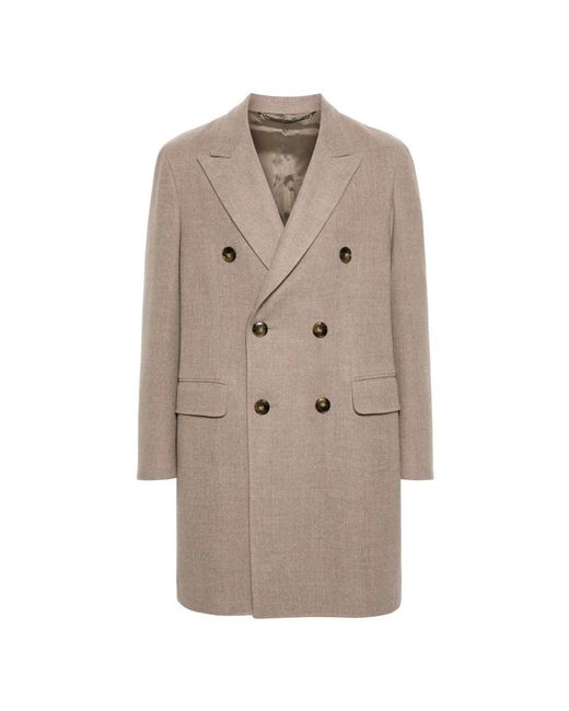 Canali Natural Double-Breasted Coats for men