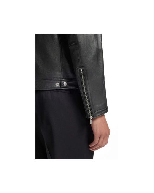Leather Jackets Boss de hombre de color Gray