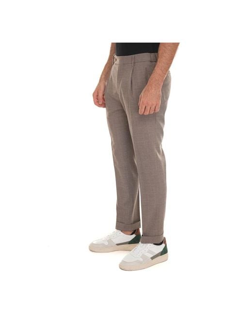 BERWICK 1707 Gray Chinos for men