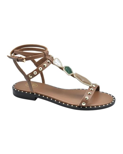 Ash Metallic Flat Sandals