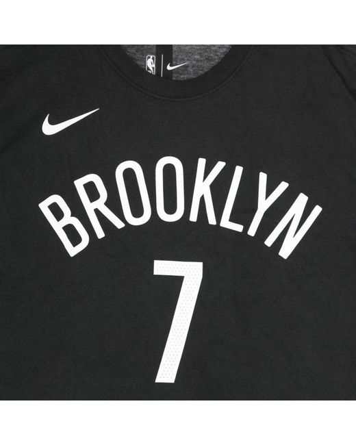 Nike Fitness ,Zwart ,Katoen Brooklyn Nets T-Shirt in het Black voor heren