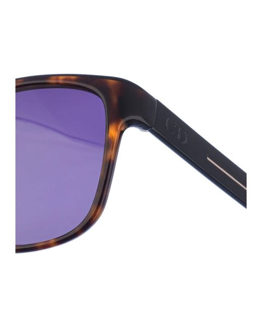 Dior Accessoires ,Bruin ,Ovale Acetaat Zonnebril in het Blue voor heren