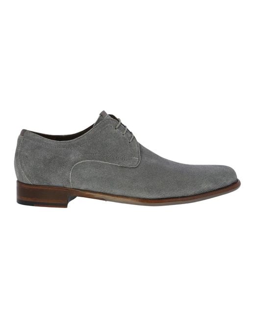 Floris Van Bommel Gray Laced Shoes for men
