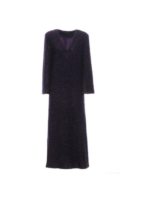 WEILI ZHENG Blue Maxi Dresses