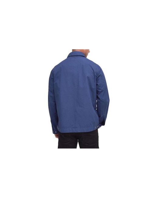 Barbour Jassen ,Blauw ,Steve Mcqueen Workers Jack in het Blue voor heren