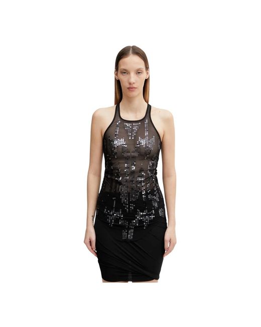 Rick Owens Basic Tanktop in het Black