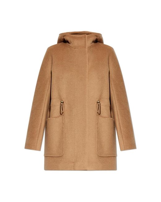 Max Mara Brown Single-Breasted Coats