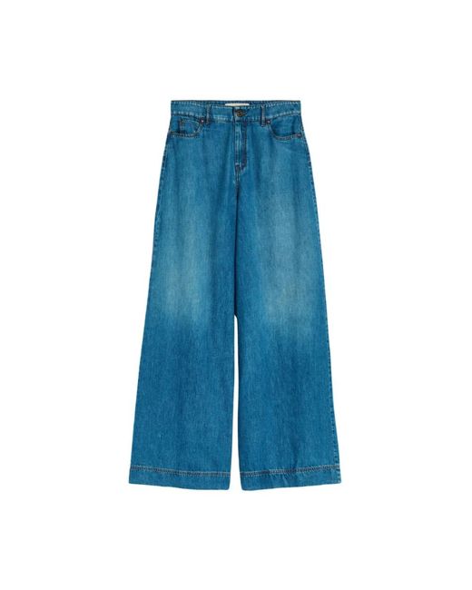 Max Mara Blue Wide Jeans