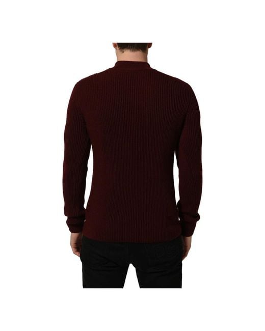 Dolce & Gabbana Purple Turtlenecks for men