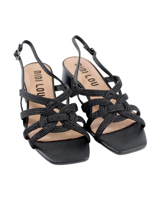Bibi Lou Black High Heel Sandals