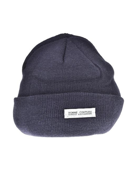 Daniele Alessandrini Blue Beanies for men