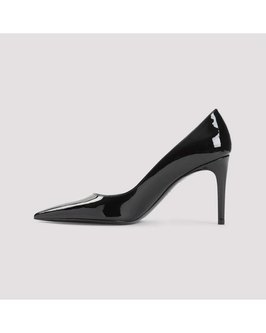 Stuart Weitzman Schoenen ,Zwart ,Leer Zwarte Lakleren Pumps in het Black
