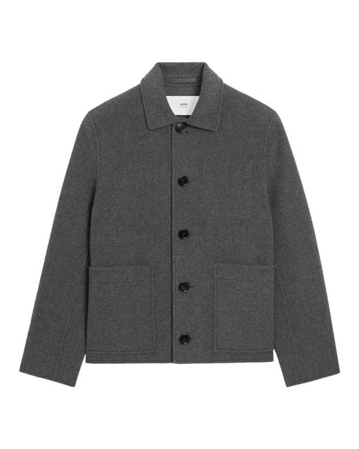 AMI Gray Light Jackets for men